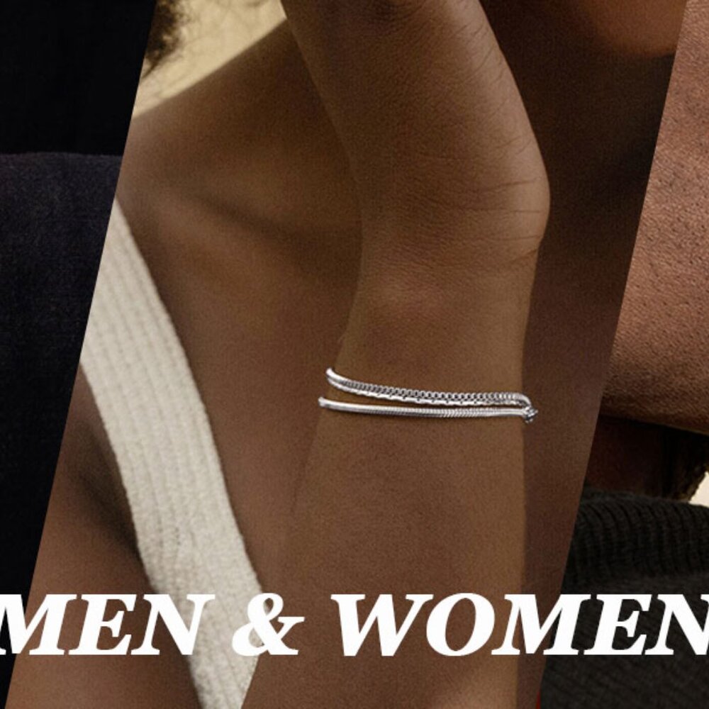 Silver Snake Chain Bracelet Set Minimal Classic Stackable Jewelry Gift - Picture 8 of 8